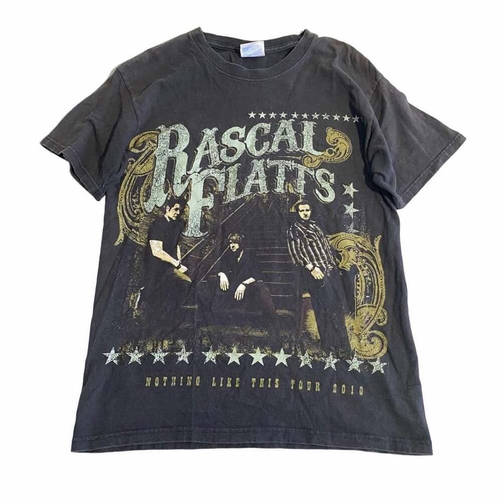 Rascal Flatts Nothing Like This Tour 2010 T-Shirt Size Medium Black